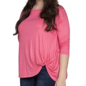 Pink Simply Southern Knot Top